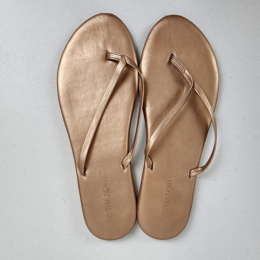 Cynthia Rowley Gold Women's Sandals Size 10
